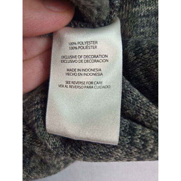 Eddie Bauer 1/4 Zip Sweater Pullover Fleece Men's Large Heathered Grey Pocket - Picture 6 of 11